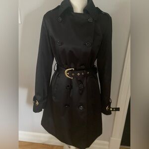 Betsey Johnson Black Trench Coat